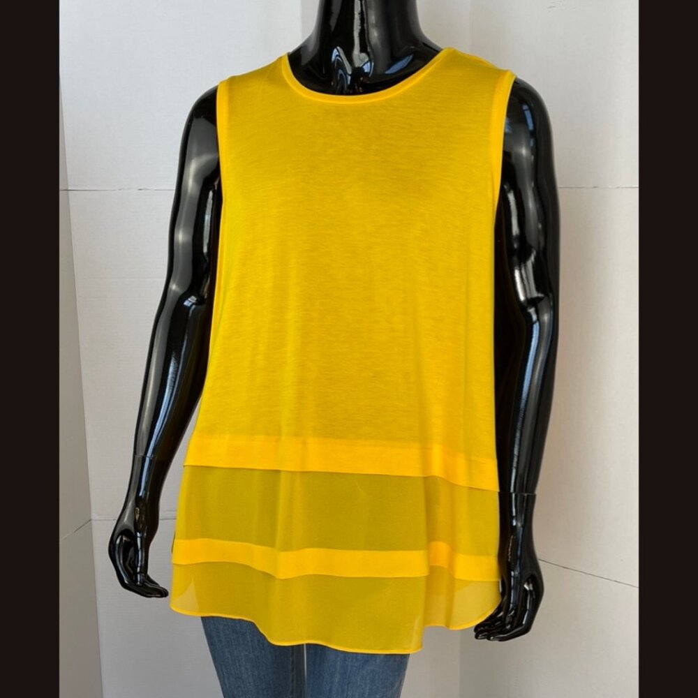 Michael Michael Kors Gold Yellow Sleeveless Tank Tunic Like New Sz 3X